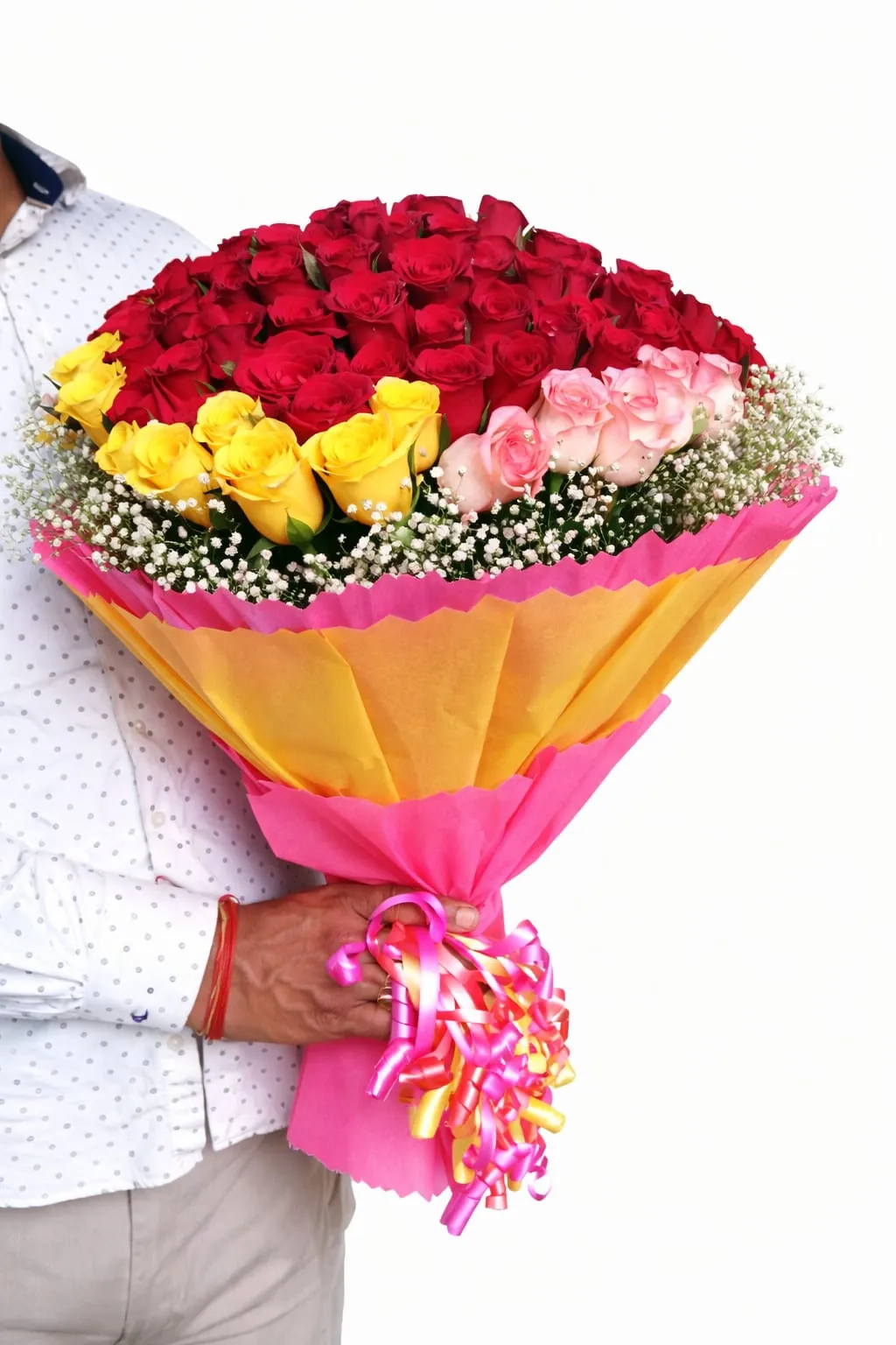 Royal Tricolor Rose Arrangement