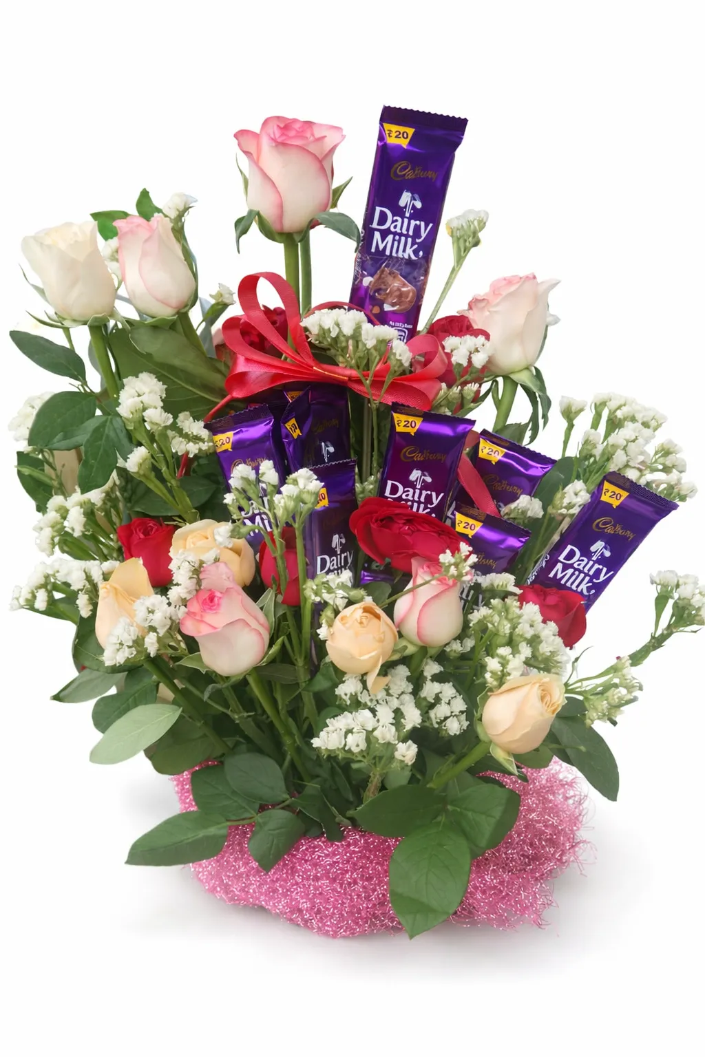 Elegant Chocolate and Rose Bouquet