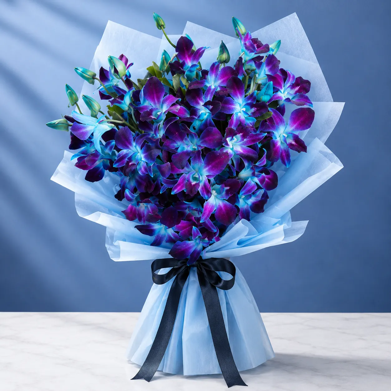 Premium Blue Orchid Bouquet