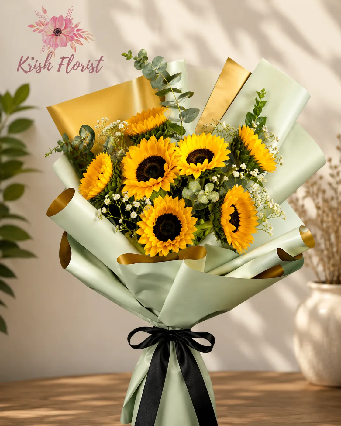 Premium Sunflower Bouquet | Fresh Flower Delivery in Delhi