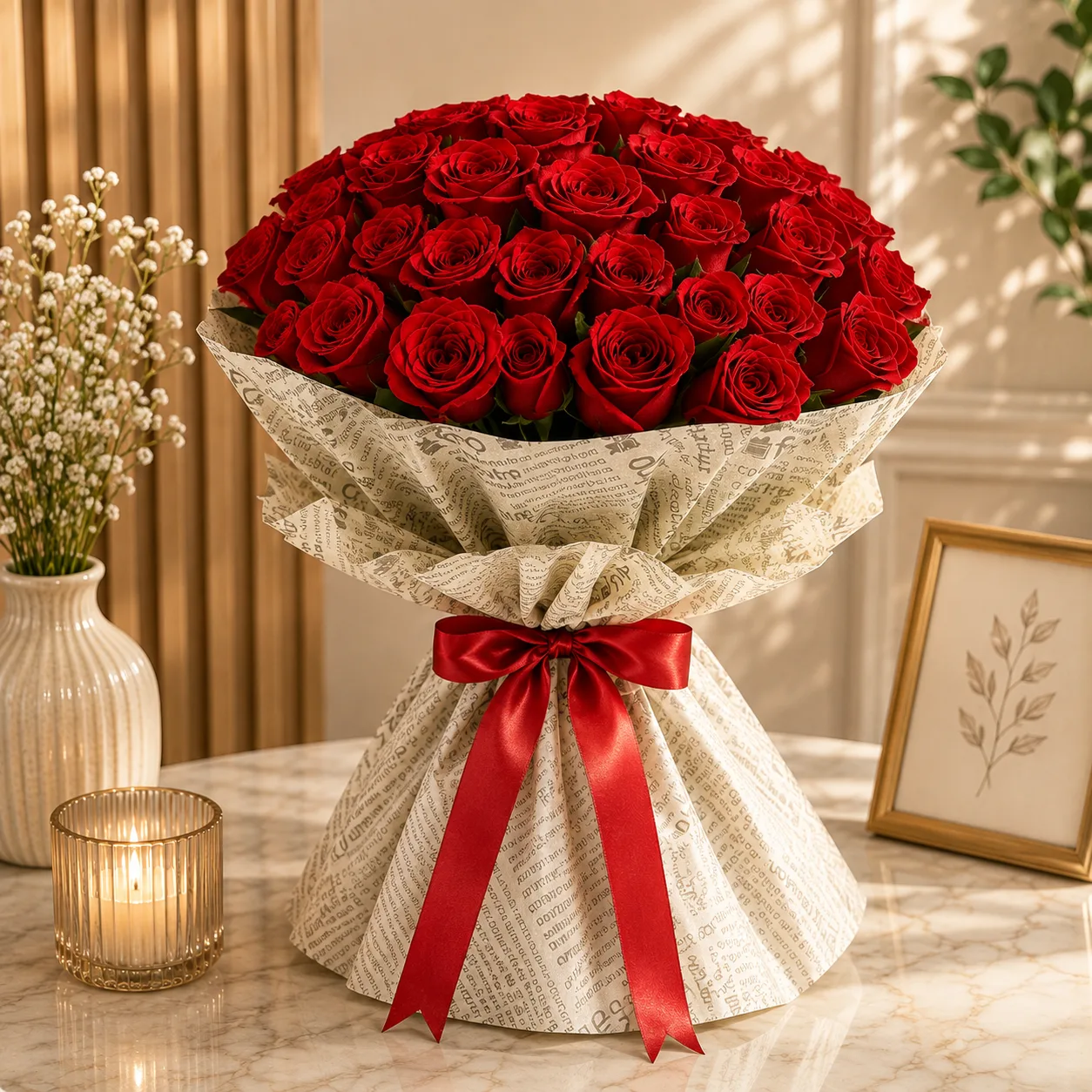 Premium Red Rose Bouquet